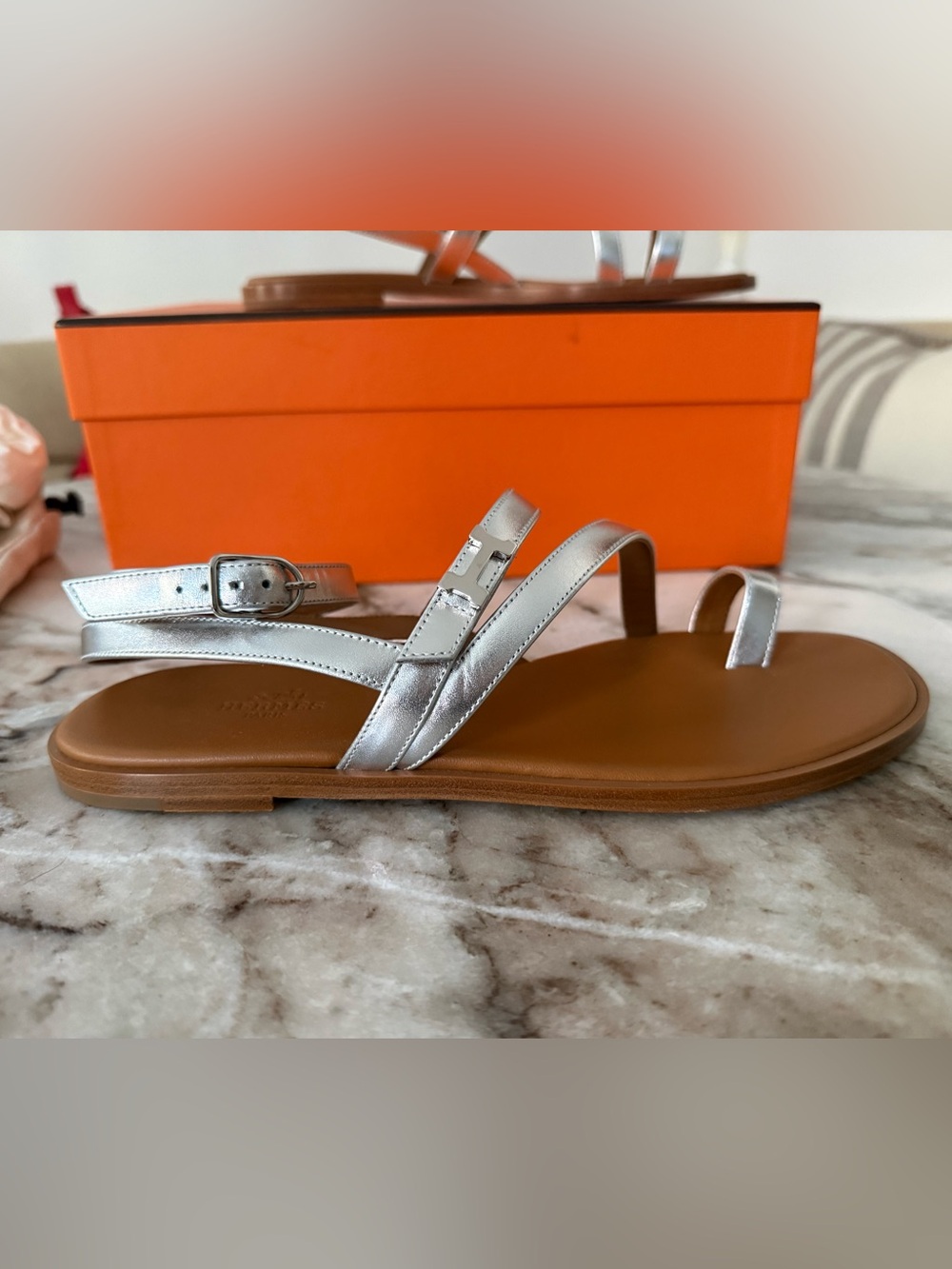 Hermes Harmonie sandals 38 BNIB - Picture 11 of 15